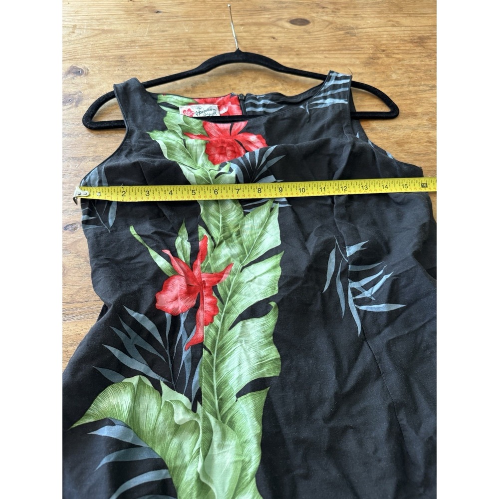 The Hawaiian Original Women Dress Size Medium Floral Sleeveless Shift Career - Picture 6 of 8